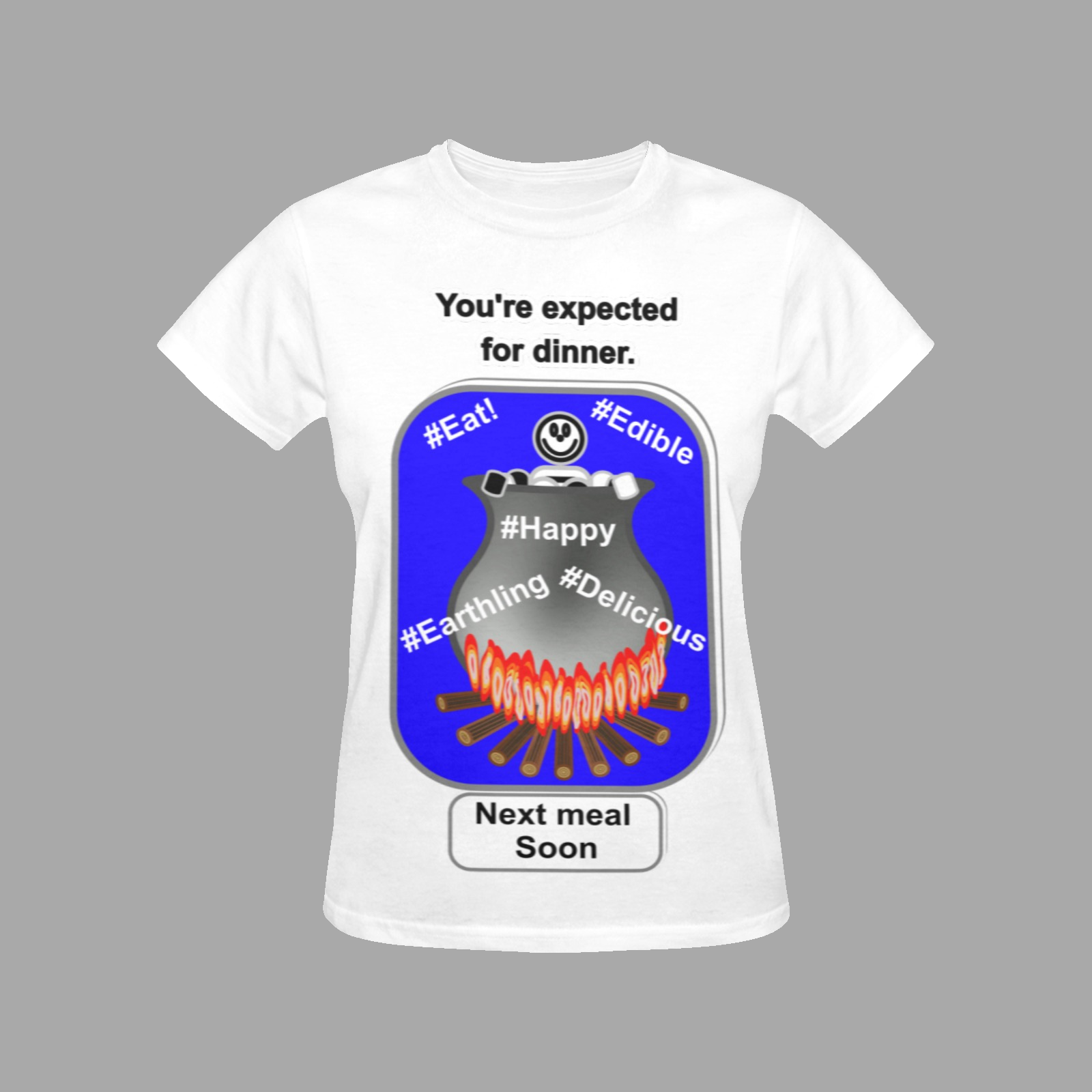 Women's Crew Neck T-Shirt white 255255255 Cauldron Angel - Image 3