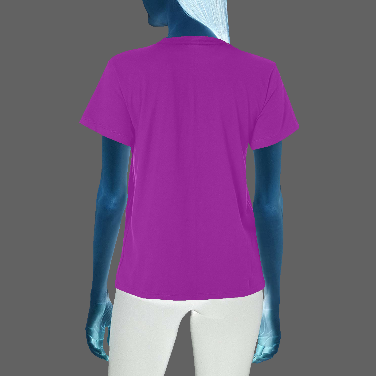 Women's Crew Neck T-Shirt purple 128000128 Cauldron Angel - Image 2