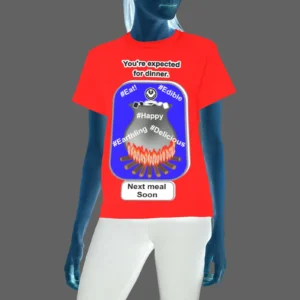 Women's Crew Neck T-Shirt red 255000000 Cauldron Angel