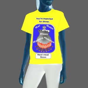 Women's Crew Neck T-Shirt yellow 255255000 Cauldron Angel
