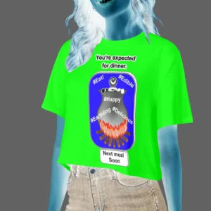 Women's Cropped T-shirt green 000255000 Cauldron Angel