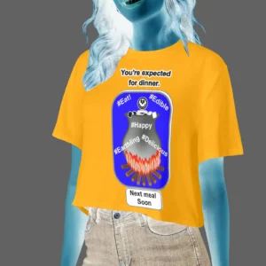 Women's Cropped T-shirt orange 255165000 Cauldron Angel