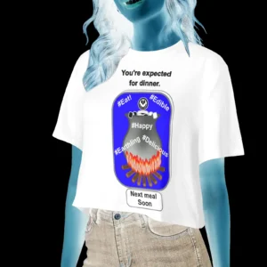 Women's Cropped T-shirt white 255255255 Cauldron Angel